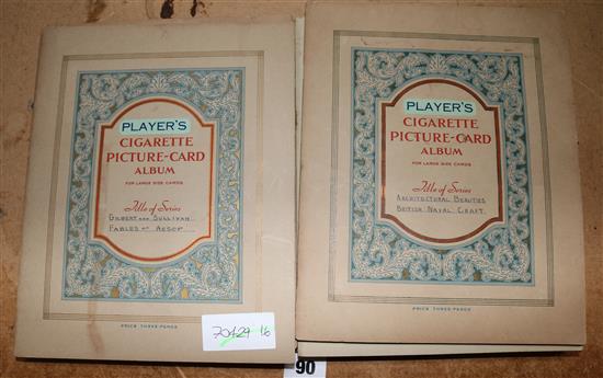 Nine albums of cigarette cards